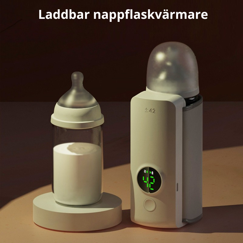 Bärbar nappflaskvärmare